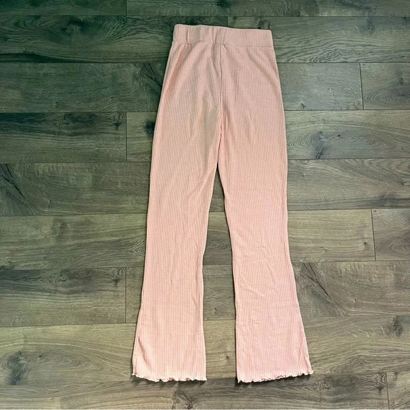 ASOS Pink Waffle Knit Women's Pajama Bottoms - Pants & Shorts Bundle - Picture 3 of 9